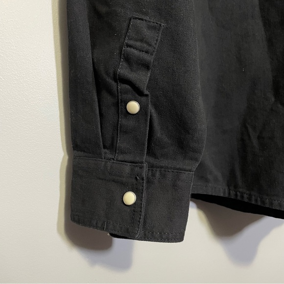 *NWT* Silver Jeans Co Men’s Long Sleeve Snap Button Up Top‎ - Black / sz. Mediun - Picture 8 of 10